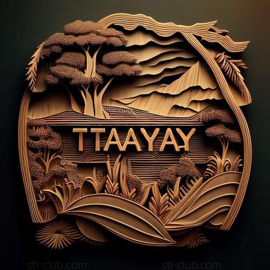 3D мадэль Тагайтай на Филиппинах (STL)